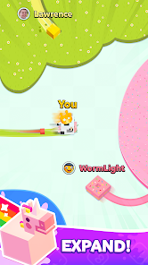 Paper.io 2 multiplayer arena with multiple players